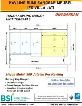 Kavling siap bangun strategis di Kav BSM Ifo Vila jati