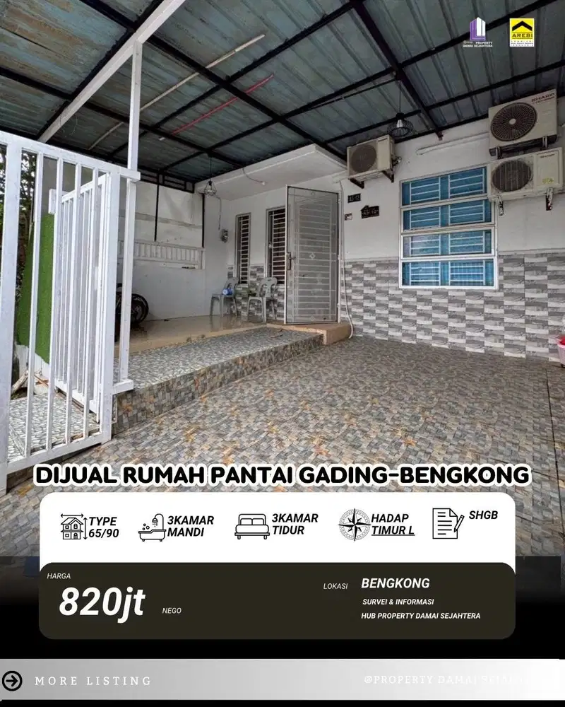 Dijual cepat Perumahan Pantai Gading - Bengkong
