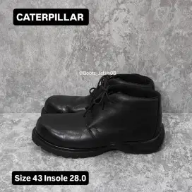 Caterpillar Boots Safety Steel Toe Fullblack Size 43