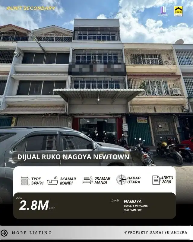 Dijual CepatRumah Ruko NAGOYA NEWTOWN - Nagoya