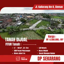 Tanah Jl Kaliurang Km 8, Dekat Kampus UGM, SHM
