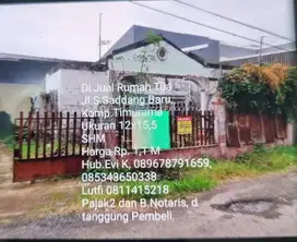 Dijual rumah tua terhitung tanah di tengah kota Makassar