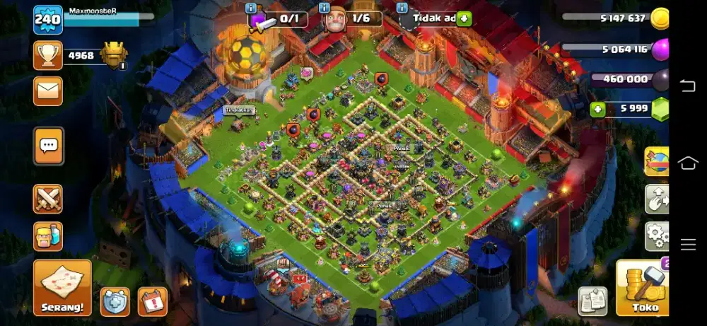 AKUN COC TH17 MAX