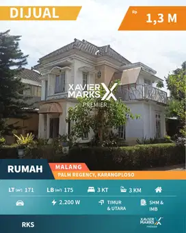 Rumah Mewah Siap Huni di Palm Regency Karangploso Malang