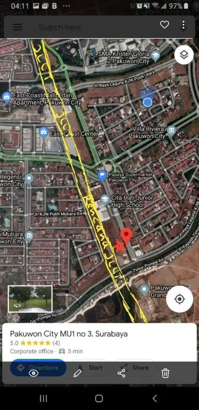 DIJUAL KOMERSIAL AREA PAKUWON CITY NOL JALAN OERR INVEST PASTI CUAN