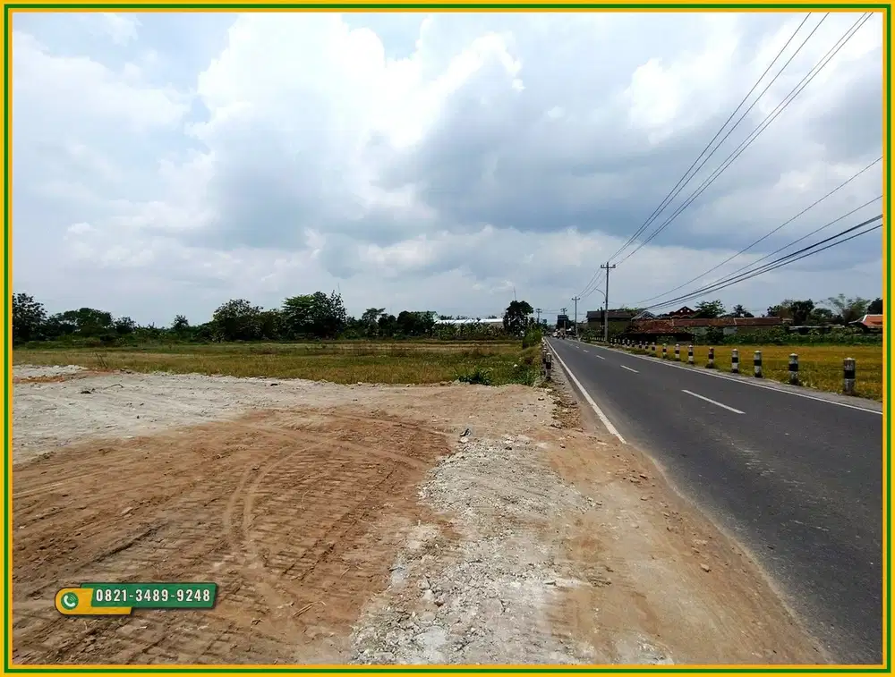 Jual Tanah Kavling Tepi Aspal Sidokarto Godean Sleman