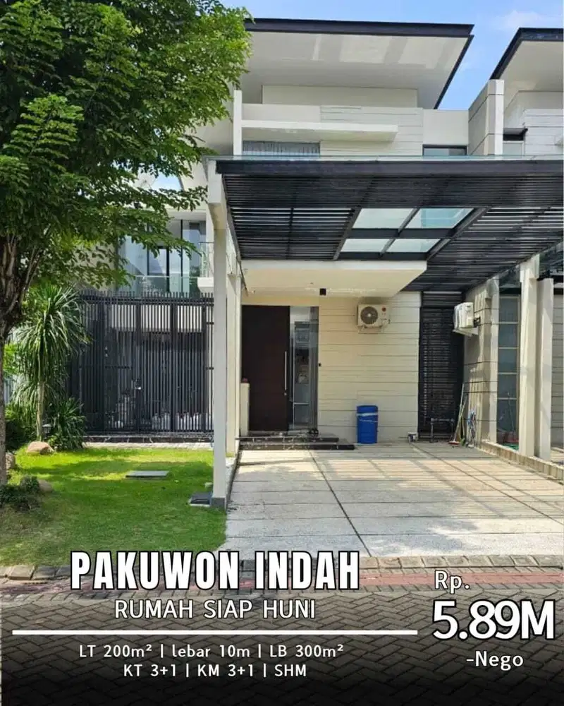 HOT LISTING Rumah siap Huni Pakuwon Indah