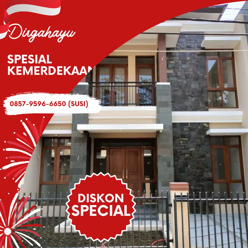 Jual Rumah Mewah Vintage Lingkungan nyaman di Margahayu Metro bandung