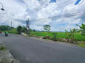 Tanah Tepi Jalan Aspal Purwomartani, Dekat Sekolah Budi Mulia