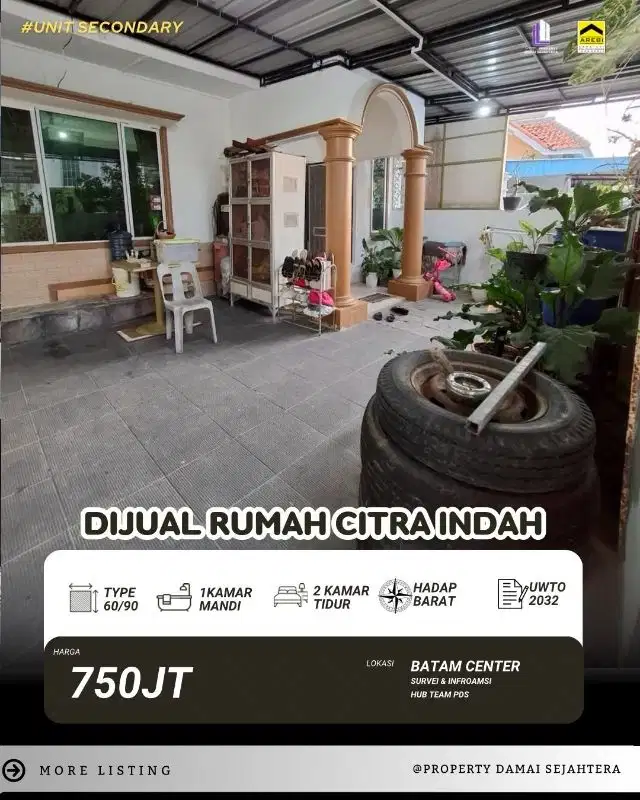 Dijual cepatRumah 1 lantaiPerumahan Citra Indah