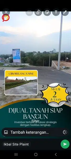 Dijual cepat Tanah  kavling ,ciborelang cijambe