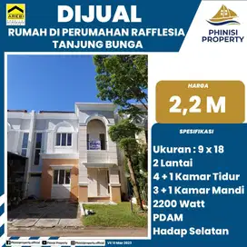 DIJUAL RUMAH DI PERUMAHAN RAFFLESIA TANJUNG BUNGA