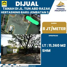 DIJUAL TANAH MURAH AREA RAMAI JL. TUN ABD RAZAK HERTASNING BARU