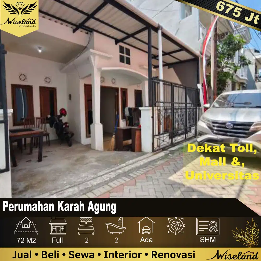 Dijual Rumah Perumahan Karah Agung Surabaya