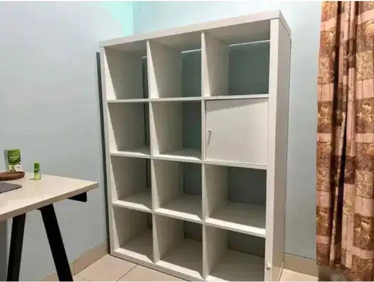Ikea kallax unit rak putih 113x147