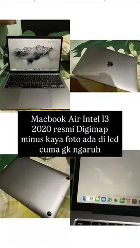 Macbook Air i3 2020 Grey ex digimap