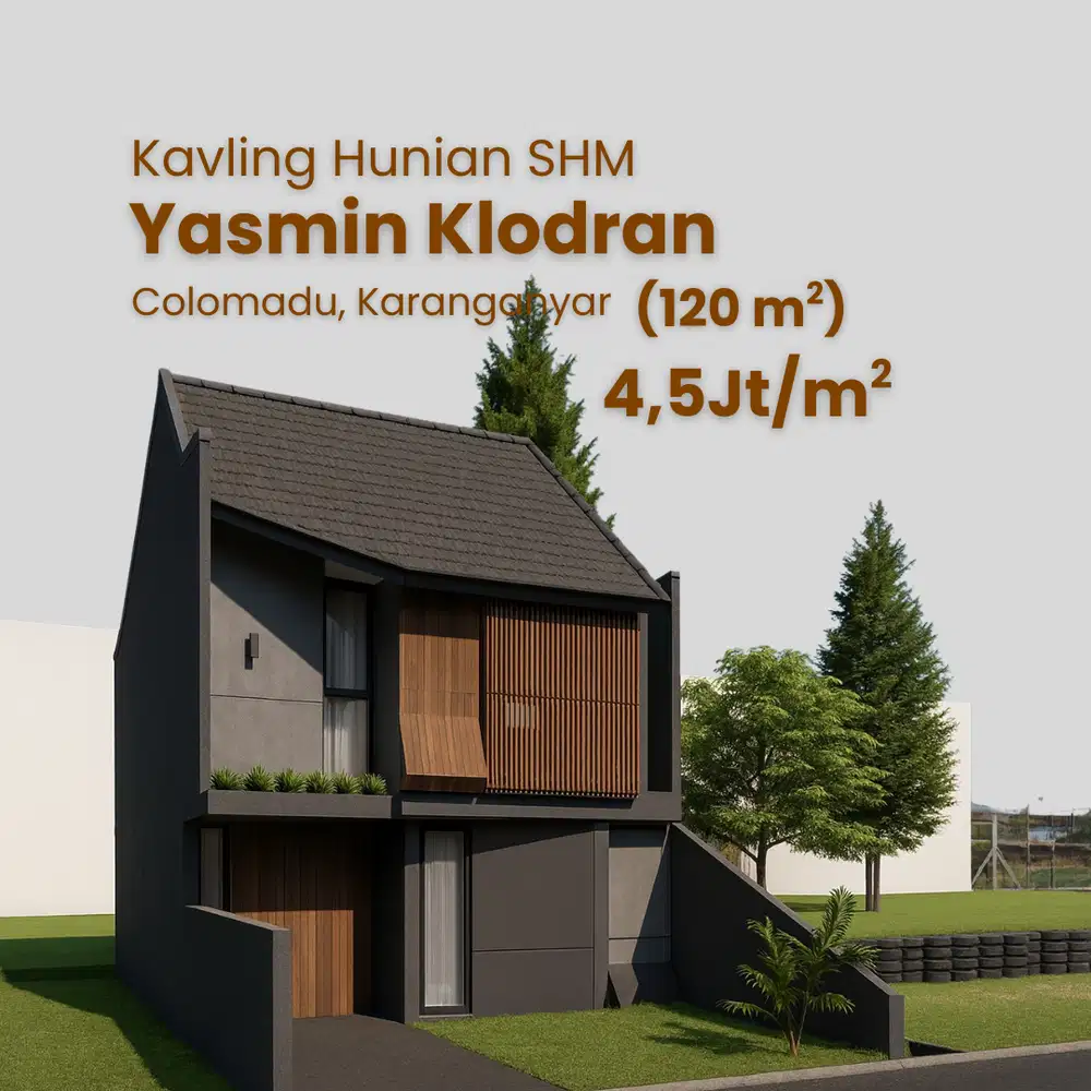 Selangkah Pintu Tol Solo - Yasmin Klodran, SHM, 120 m2