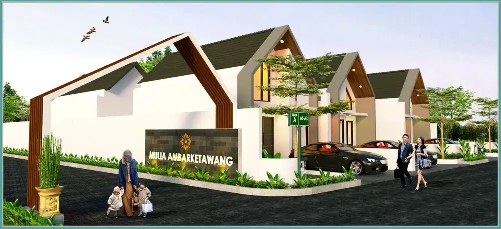 Rumah di Jogja Ambarketawang Gamping Dalam Cluster Scandinavian