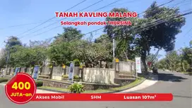 Tanah 108 m² SHM – Dekat Pondok Modern Thursina & UMM