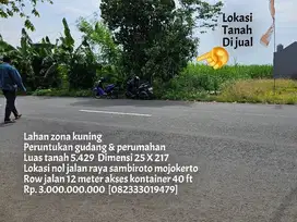 Termurah lahan plot gudang & perumahan mojokerto
