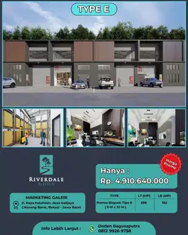 Dijual ruko bizhub dengan lokasi strategis