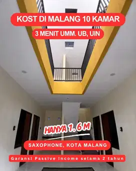 Investasi Kos 10 Kamar Malang Lokasi Premium sebelah Kampus UMM