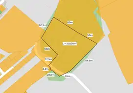 Dijual Tanah 1 Ha ditengah Kota Palembang