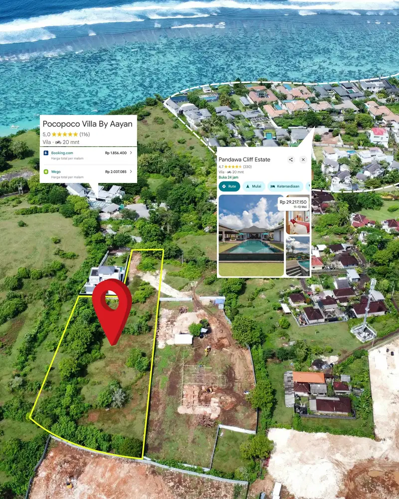 Jual Tanah Lokasi Premium Luas 200m² Lokasi Jl Pantai Pandawa
