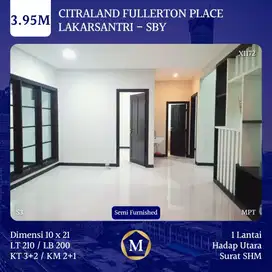 Rumah Citraland Fullerton Place Lakarsantri Surabaya Barat Strategis
