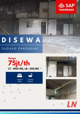 Disewakan Gudang Kosongan