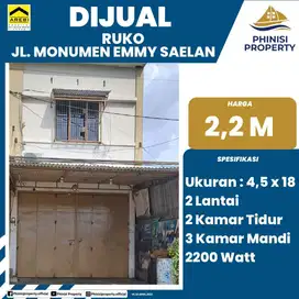 DIJUAL RUKO MURAH DI JALAN MONUMEN EMMY SAELAN