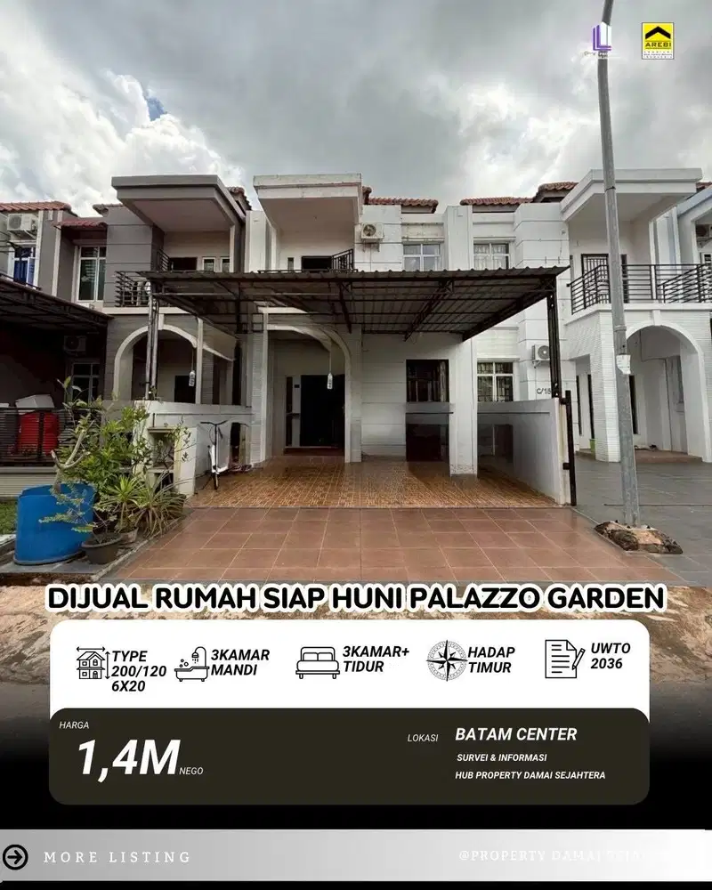 Dijual cepat  rumah  2 lantai siap huni