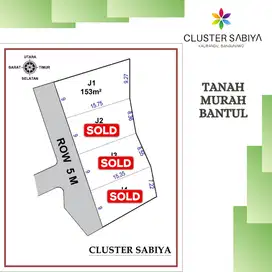 Tanah Dijual Bantul Samping SMK Muh Bangunjiwo Cocok Bangun Rumah
