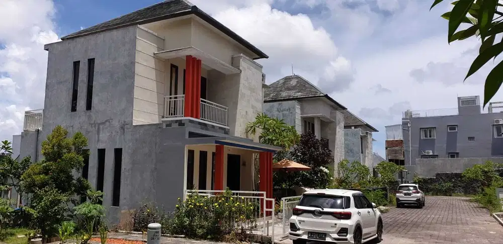 DIJUAL MURAH RUMAH MEWAH SEMI FURNISHED LINK VILLA DI UNGASAN BALI