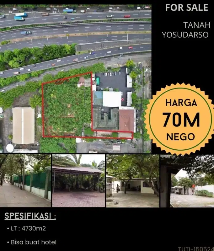 tanah comersil dijual murah komplek industri nego sampe deal