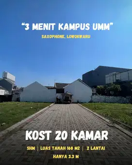 Investasi Kos Eksklusif SHM 20 Kamar Dekat UMM