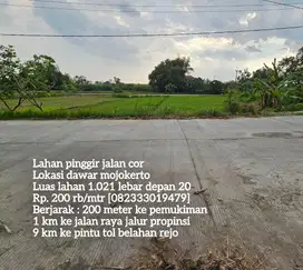 Tanah nol jalan cor dawar mojokerto