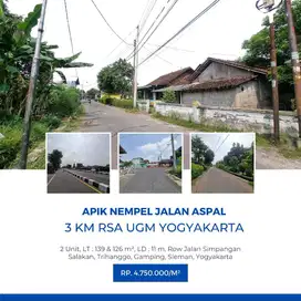 Tanah Trihanggo, 300 Meter Ringroad Barat Jogja, Cuma 2 Unit
