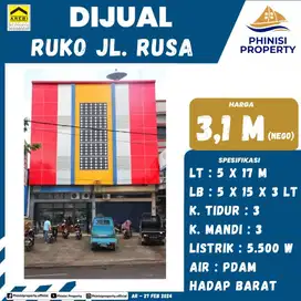 DIJUAL RUKO COCOK BUAT USAHA DI JALAN RUSA