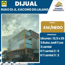 DIJUAL RUKO MURAH DI JL. KACONG DG LALANG LOKASI STRATEGIS