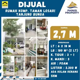 DIJUAL Rumah dengan Kolam Renang Taman Losari Tanjung Bunga