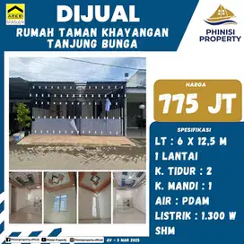 DIJUAL RUMAH MURAH DI TANJUNG BUNGA CUMA 700 JUTAAN