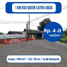300 Meter Ringroad Barat Jogja, Tanah Hunian Trihanggo, AJB Notaris