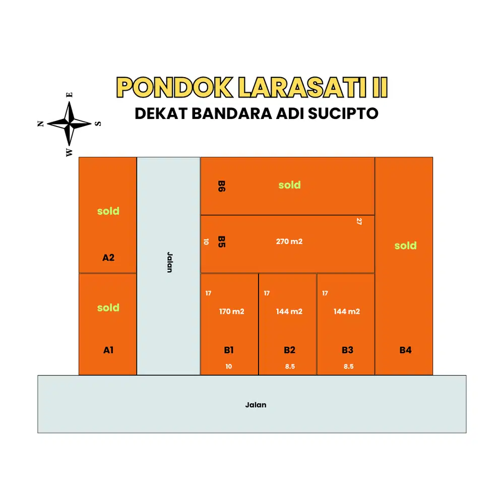 Tanah Jogja mangku jalan aspal – 4 menit ke Kids Fun