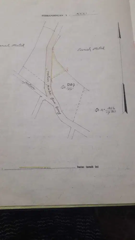 Dijual tanah 3,25 are jln utama goa gong atas ungasan badung bali