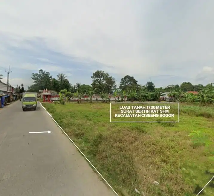 TANAH MURAH DAN STRATEGIS DI JALAN RAYA UTAMA CISEENG BOGOR
