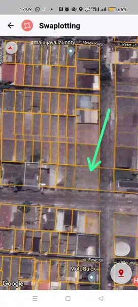 TANAH MURAH  HOOK 300 METER PERUMNAS 1 KARAWACI KOTA TANGERANG