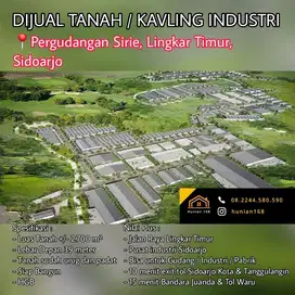 Tanah Kavling Industri Gudang Sirie Safe n Lock Lingkar Timur Sidoarjo