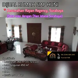 Rumah Rayan Regency Regenci Dian Istana Wiyung Graha Surabaya Barat