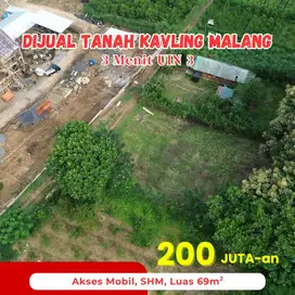 Kavling Siap Bangun, SHM, 1 Menit Kampus UIN Kedokteran Malang